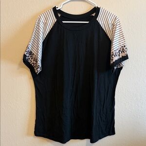 Stylish Black and White Women's Top